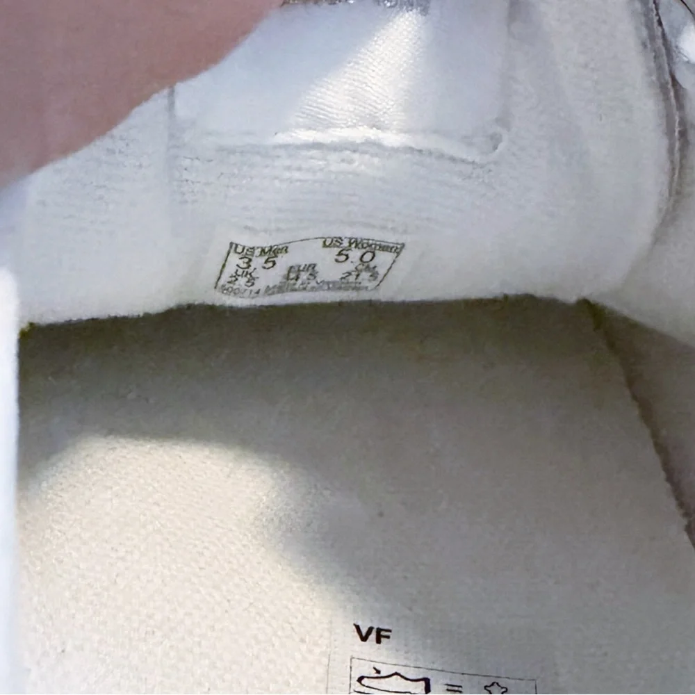 Vans Metallic Silver White Sport Low‎ Sneaker Unisex Women 5